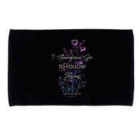 Matthew 2819 I Follow Jesus Baptism Baptized Christian Microfiber Hand Towel