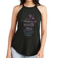 Matthew 2819 I Follow Jesus Baptism Baptized Christian Women's Perfect Tri Rocker Tank