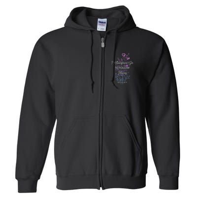 Matthew 2819 I Follow Jesus Baptism Baptized Christian Full Zip Hoodie