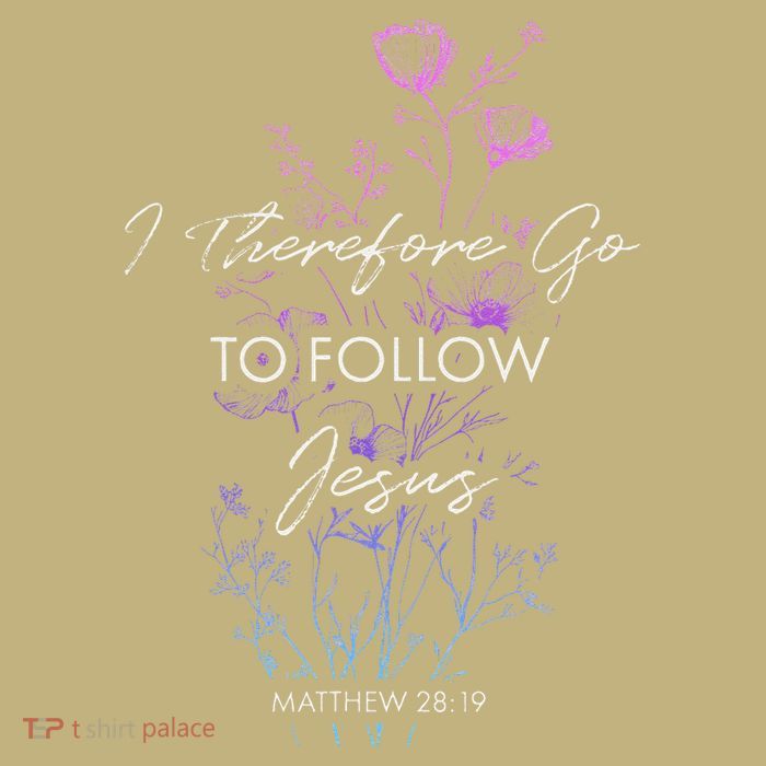 Matthew 2819 I Follow Jesus Baptism Baptized Christian Hoodie