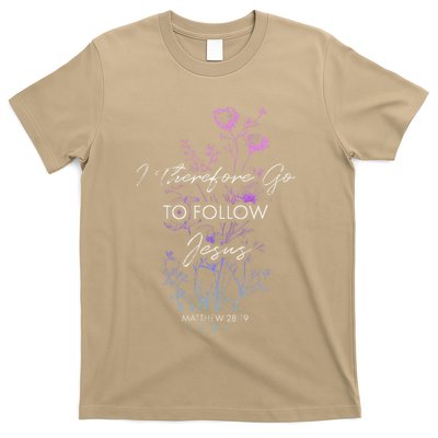 Matthew 2819 I Follow Jesus Baptism Baptized Christian T-Shirt