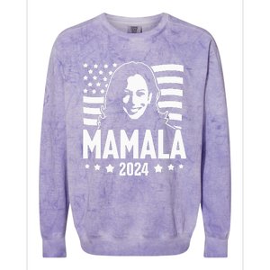 Mamala 2024 Kamala Harris For President Colorblast Crewneck Sweatshirt