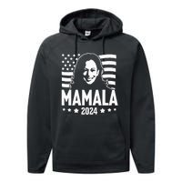 Mamala 2024 Kamala Harris For President Performance Fleece Hoodie