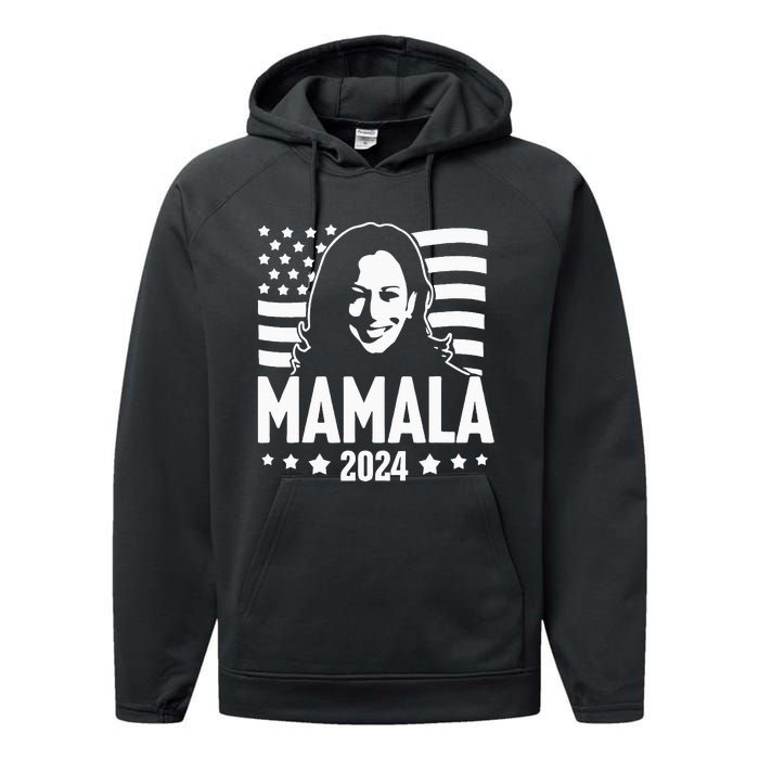 Mamala 2024 Kamala Harris For President Performance Fleece Hoodie