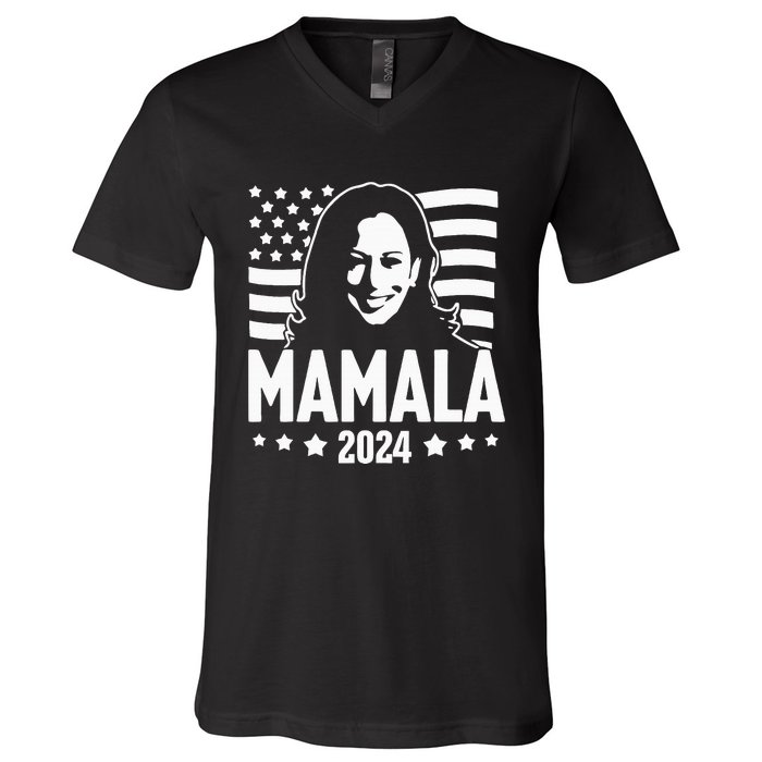 Mamala 2024 Kamala Harris For President V-Neck T-Shirt