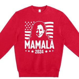 Mamala 2024 Kamala Harris For President Premium Crewneck Sweatshirt