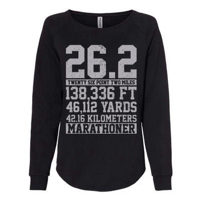 Marathon 26.2 Miles Running Runner Gift Womens California Wash Sweatshirt