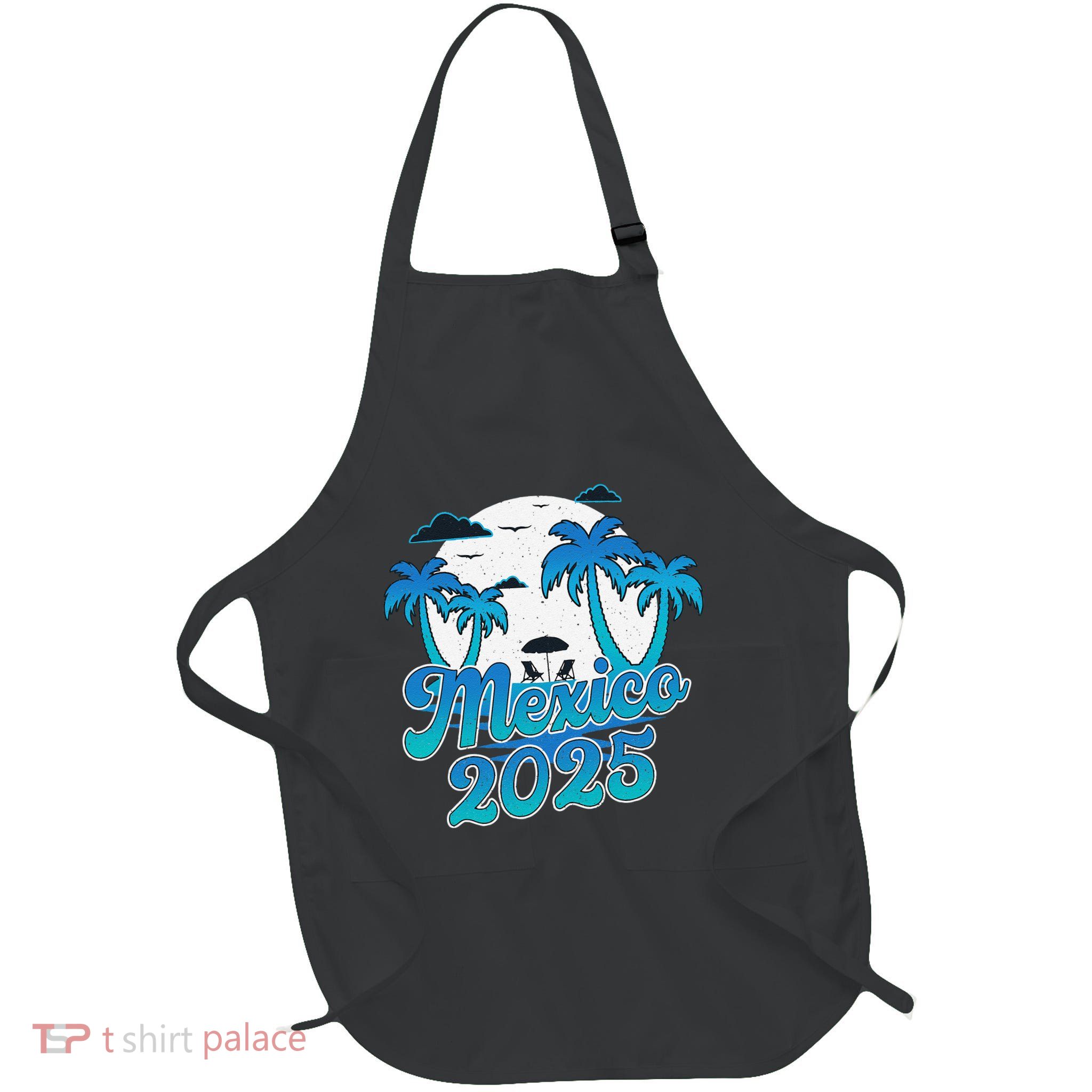 Mexico 2025 Matching Family And Friends Beach Vacay Gift Full-Length Apron With Pockets