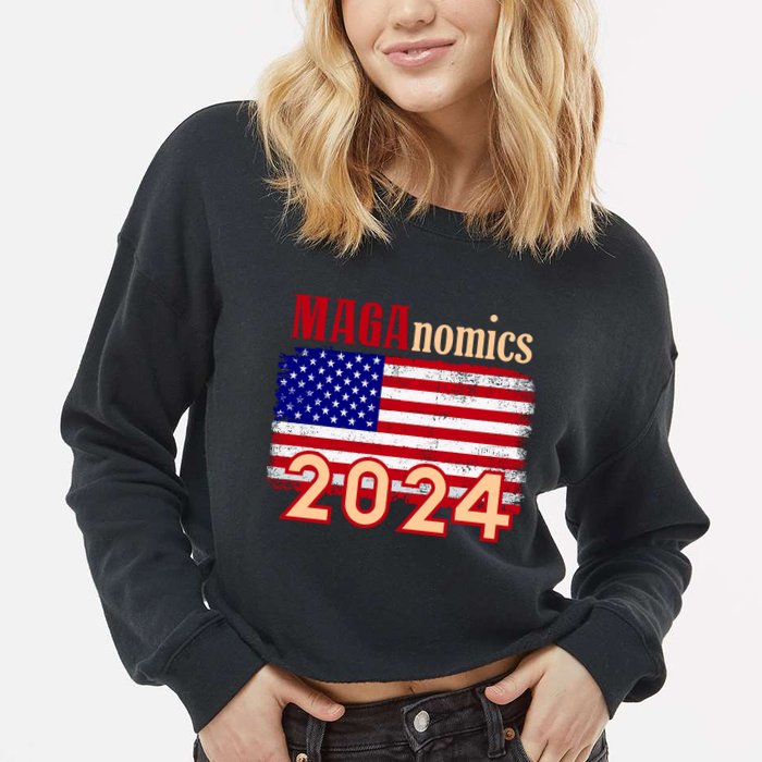 Maganomics 2024 Cropped Pullover Crew