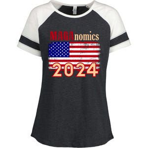 Maganomics 2024 Enza Ladies Jersey Colorblock Tee