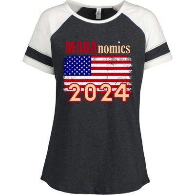 Maganomics 2024 Enza Ladies Jersey Colorblock Tee