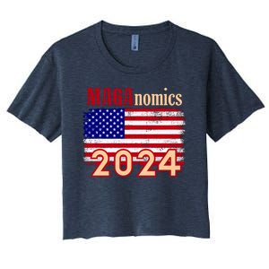 Maganomics 2024 Women's Crop Top Tee