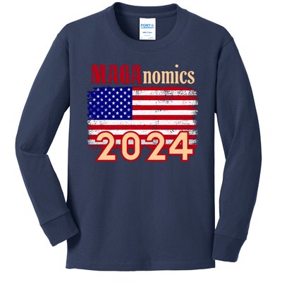 Maganomics 2024 Kids Long Sleeve Shirt