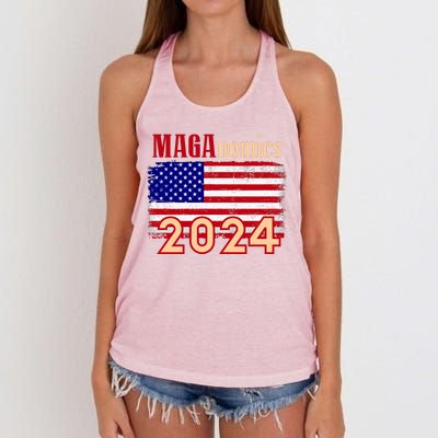 Maganomics 2024 Women's Knotted Racerback Tank