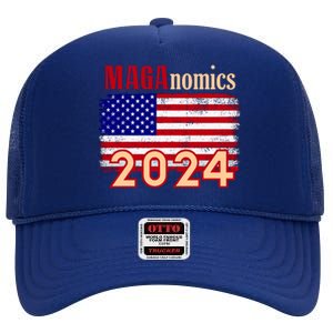 Maganomics 2024 High Crown Mesh Back Trucker Hat