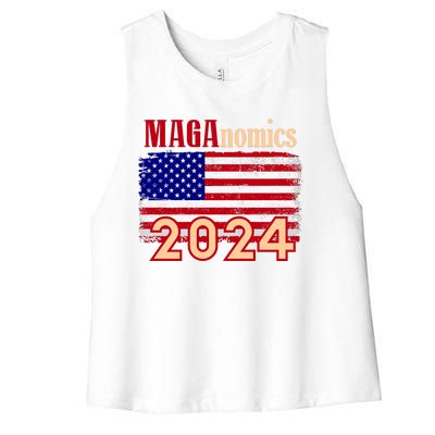 Maganomics 2024 Women's Racerback Cropped Tank