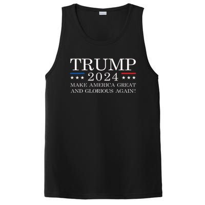 MAGAGA 2024 Magaga Make America Great And Glorious Again Trump 2024 PosiCharge Competitor Tank