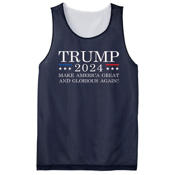 MAGAGA 2024 Magaga Make America Great And Glorious Again Trump 2024 Mesh Reversible Basketball Jersey Tank