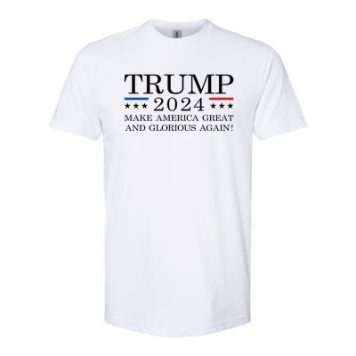 MAGAGA 2024 Magaga Make America Great And Glorious Again Trump 2024 Softstyle CVC T-Shirt