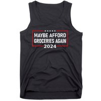 Maga 2024 Maybe Afford Groceries Again Retro Trump 2024 Tank Top