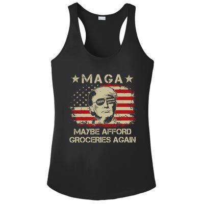 Maga 2024 Maybe Afford Groceries Again Retro Trump 2024 Ladies PosiCharge Competitor Racerback Tank