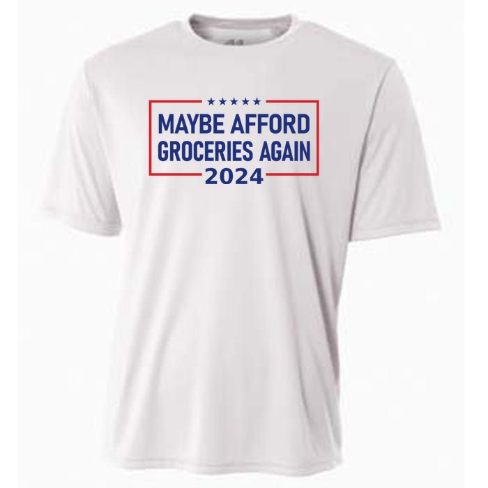 Maga 2024 Maybe Afford Groceries Again Retro Trump 2024 Cooling Performance Crew T-Shirt