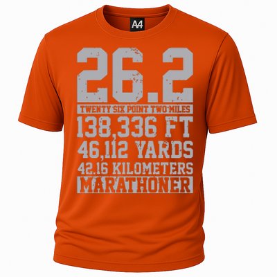 Marathon 262 Miles Running Runner Gift Cooling Performance Crew T-Shirt