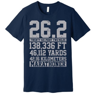 Marathon 262 Miles Running Runner Gift Premium T-Shirt