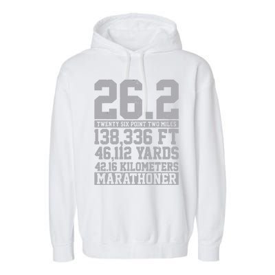 Marathon 262 Miles Running Runner Gift Garment-Dyed Fleece Hoodie