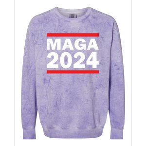 MAGA 2024 Colorblast Crewneck Sweatshirt