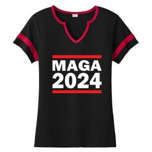 MAGA 2024 Ladies Halftime Notch Neck Tee