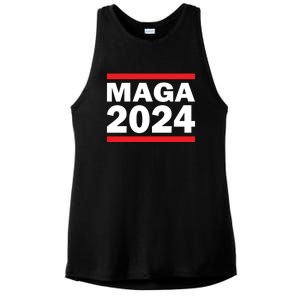 MAGA 2024 Ladies PosiCharge Tri-Blend Wicking Tank