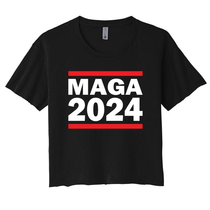 MAGA 2024 Women's Crop Top Tee