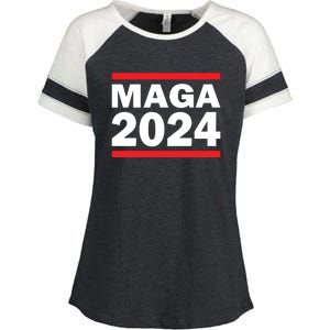 MAGA 2024 Enza Ladies Jersey Colorblock Tee