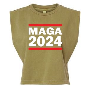 MAGA 2024 Garment-Dyed Women's Muscle Tee