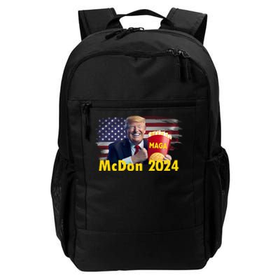 Mcdon 2024 Maga Donald Trump Fast Food French Fries Daily Commute Backpack