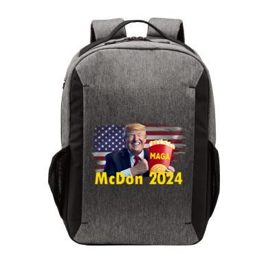 Mcdon 2024 Maga Donald Trump Fast Food French Fries Vector Backpack