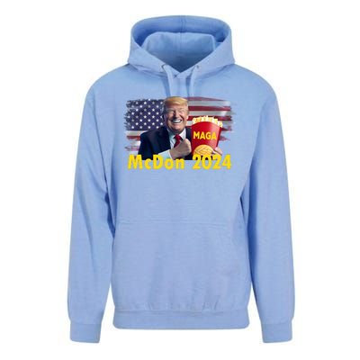 Mcdon 2024 Maga Donald Trump Fast Food French Fries Unisex Surf Hoodie