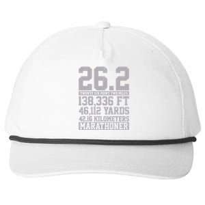 Marathon 262 Miles Running Runner Gift Snapback Five-Panel Rope Hat