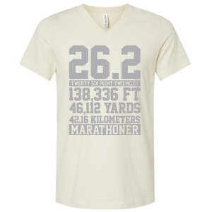 Marathon 262 Miles Running Runner Gift V-Neck T-Shirt