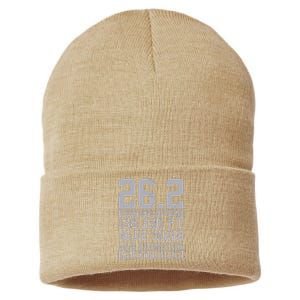 Marathon 262 Miles Running Runner Gift Sustainable Knit Beanie