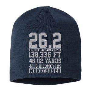 Marathon 262 Miles Running Runner Gift Sustainable Beanie