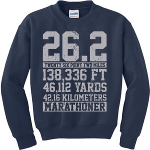 Marathon 262 Miles Running Runner Gift Kids Sweatshirt