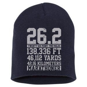 Marathon 262 Miles Running Runner Gift Short Acrylic Beanie