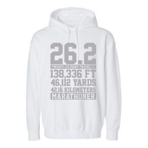 Marathon 262 Miles Running Runner Gift Garment-Dyed Fleece Hoodie