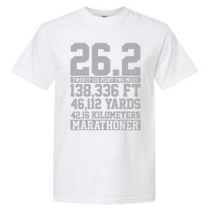 Marathon 262 Miles Running Runner Gift Garment-Dyed Heavyweight T-Shirt