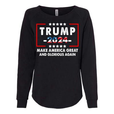 MAGAGA 2024 Make America Great And Glorious Again Trump Shirt Womens California Wash Sweatshirt