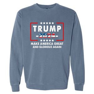 MAGAGA 2024 Make America Great And Glorious Again Trump Shirt Garment-Dyed Sweatshirt