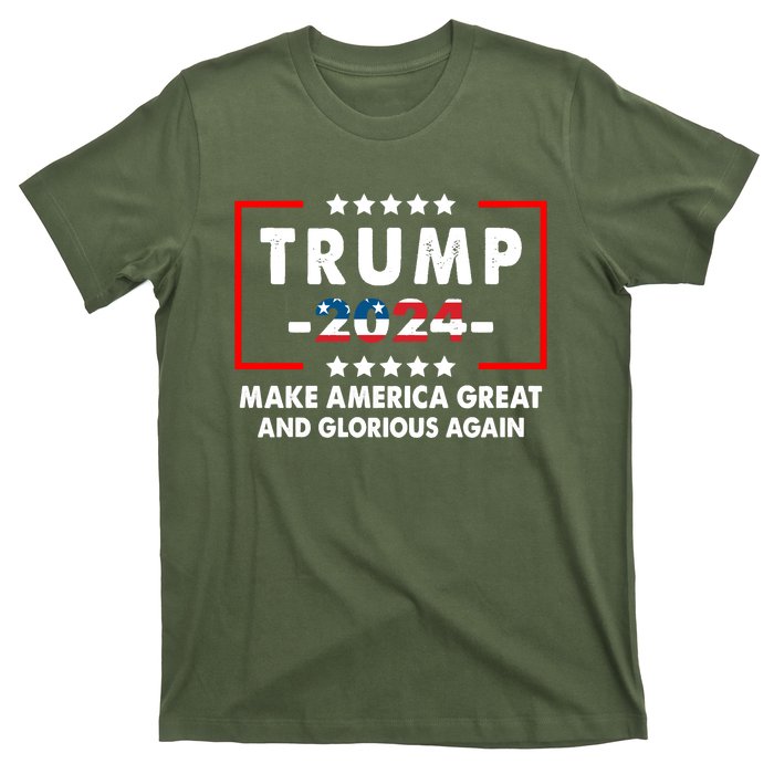 MAGAGA 2024 Make America Great And Glorious Again Trump Shirt T-Shirt