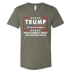 MAGAGA 2024 Make America Great And Glorious Again Trump Shirt V-Neck T-Shirt